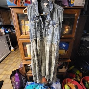 Sew In Love Jean Camo Duster